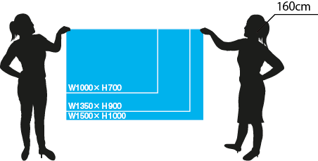 応援旗サイズ表