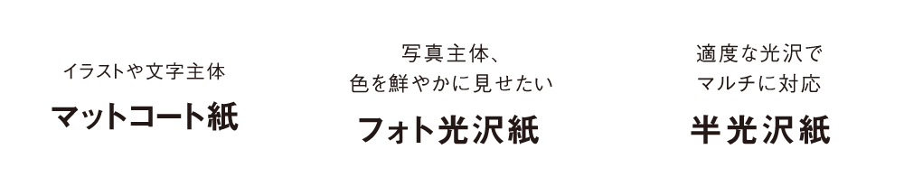 用紙の紹介